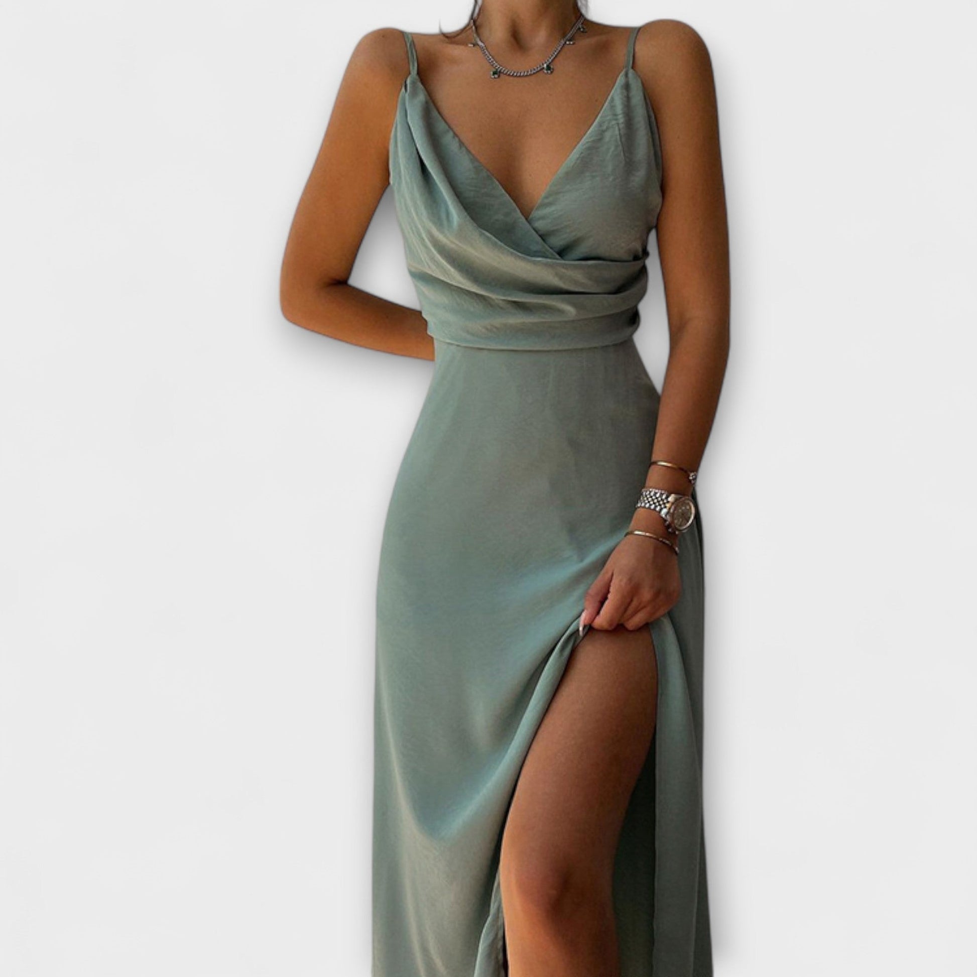 Robe Élégante à Décolleté V pour Femmes - Marie Montel