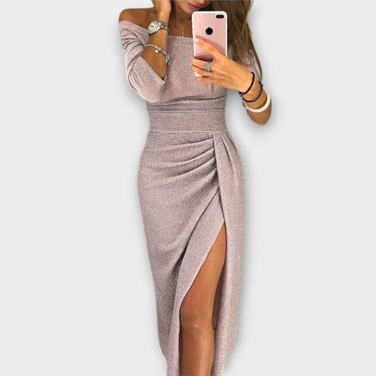 Robe Élégante à Épaules Dégagées pour Femmes - Marie Montel