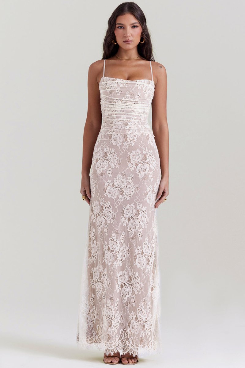 Robe Élégante à Finition en Dentelle pour Femmes - Marie Montel