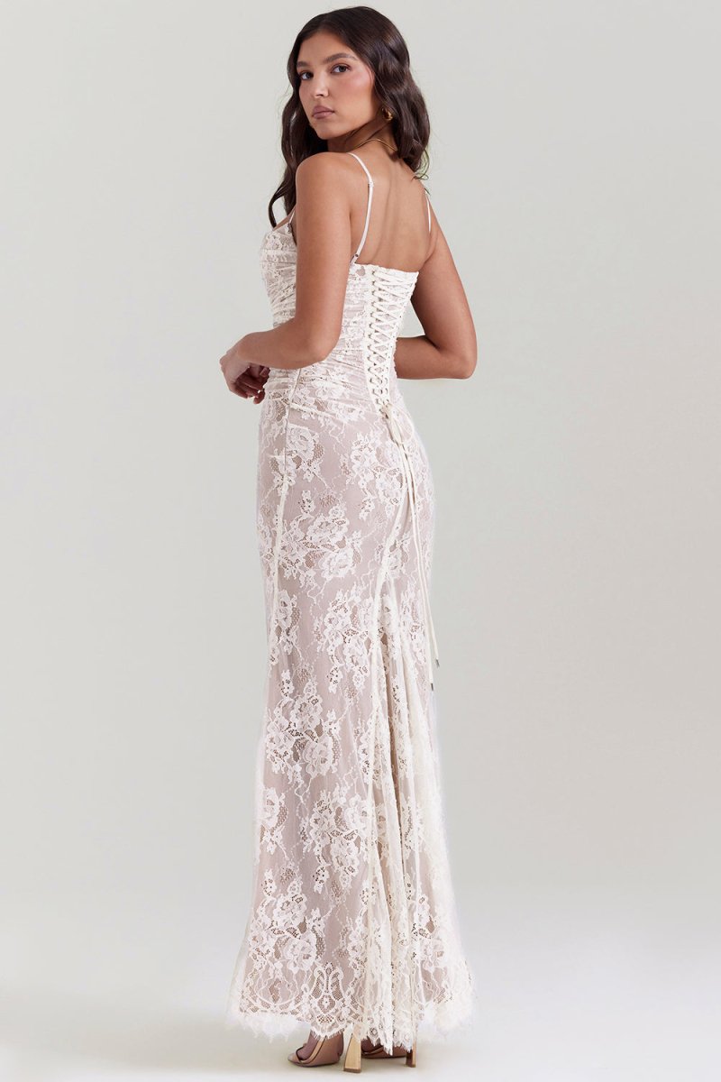 Robe Élégante à Finition en Dentelle pour Femmes - Marie Montel