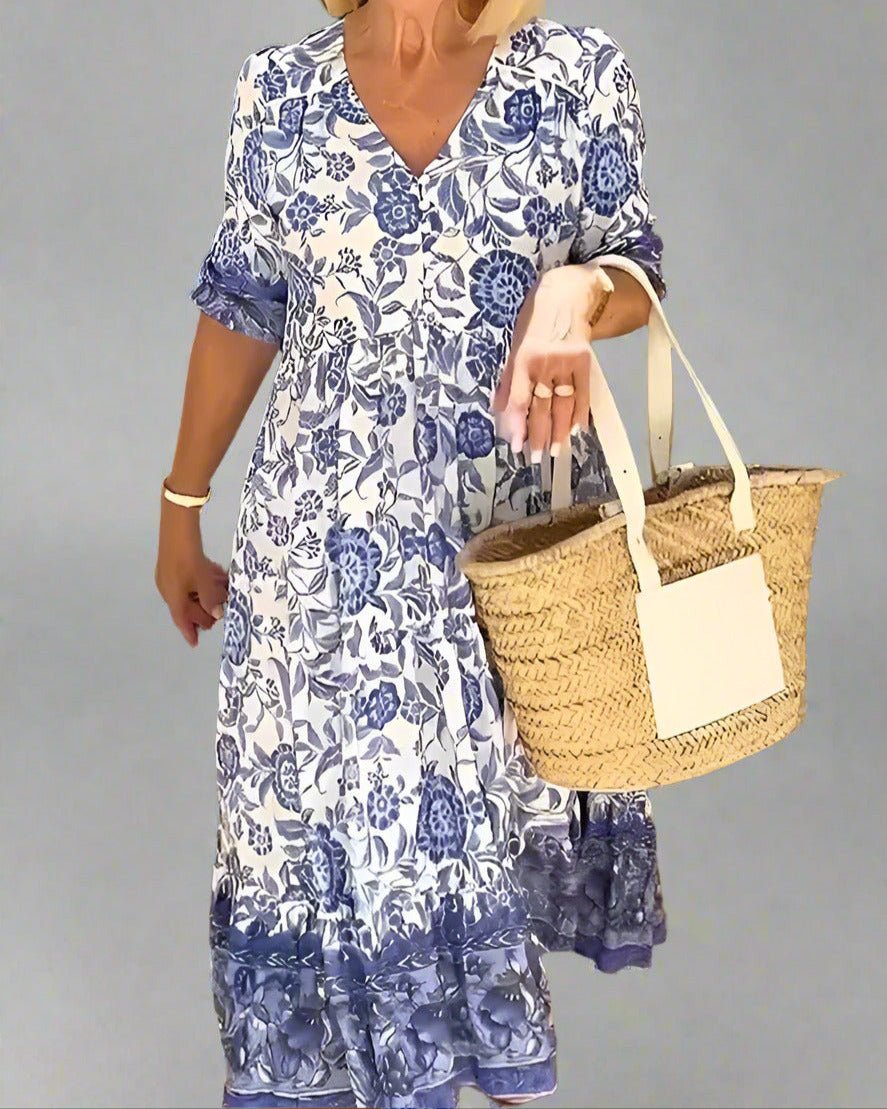Robe Élégante à Fleurs pour Femmes - Marie Montel