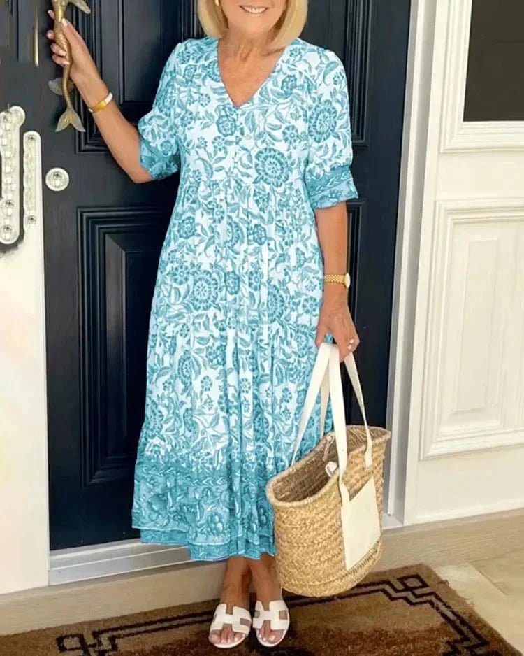 Robe Élégante à Fleurs pour Femmes - Marie Montel