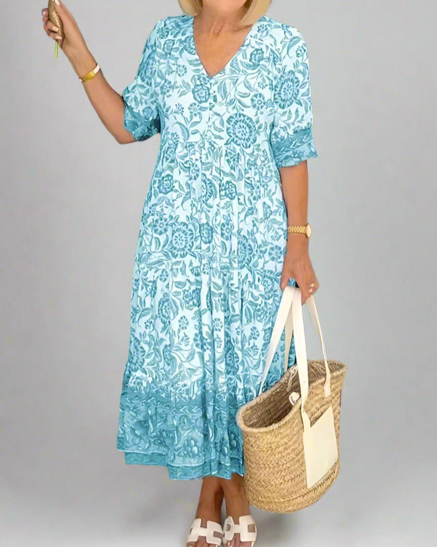 Robe Élégante à Fleurs pour Femmes - Marie Montel