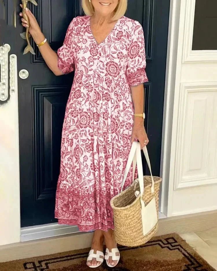 Robe Élégante à Fleurs pour Femmes - Marie Montel