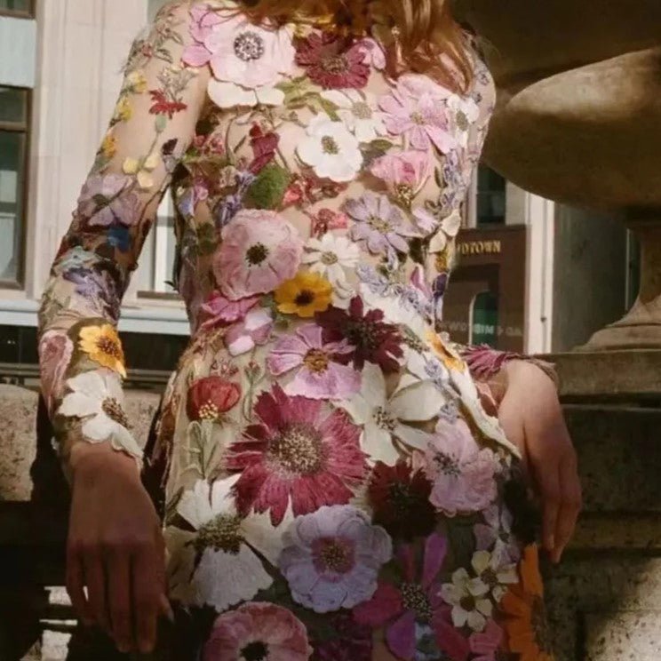 Robe Élégante à Fleurs pour Femmes - Marie Montel
