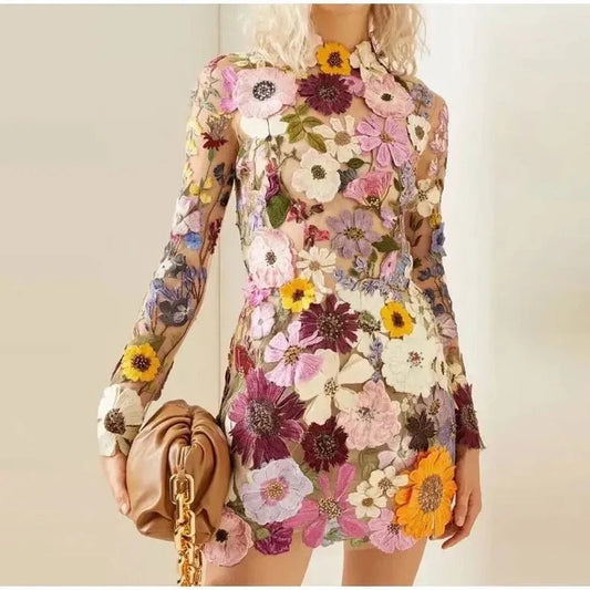 Robe Élégante à Fleurs pour Femmes - Marie Montel