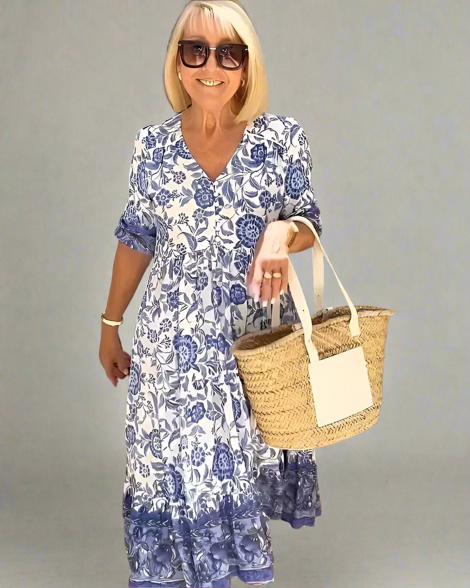 Robe Élégante à Fleurs pour Femmes - Marie Montel