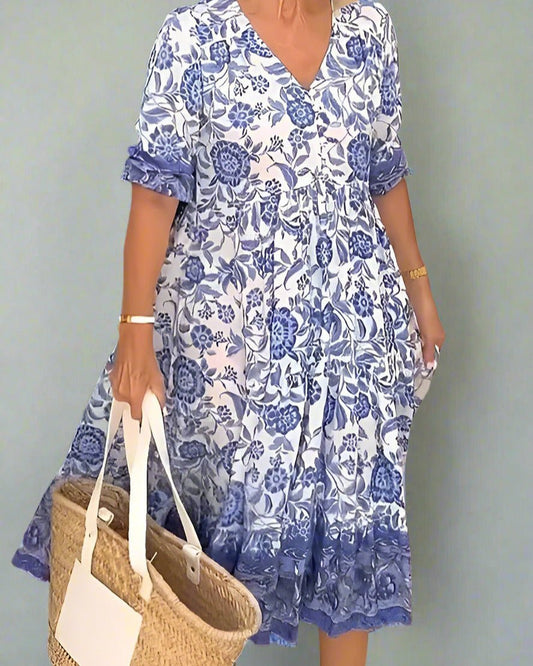 Robe Élégante à Fleurs pour Femmes - Marie Montel