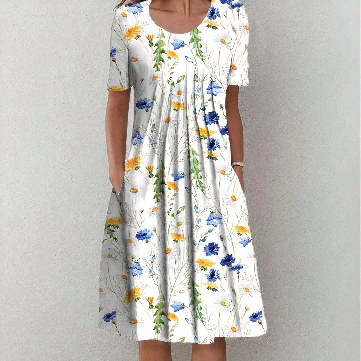 Robe Élégante à Imprimé Floral pour Femmes - Marie Montel