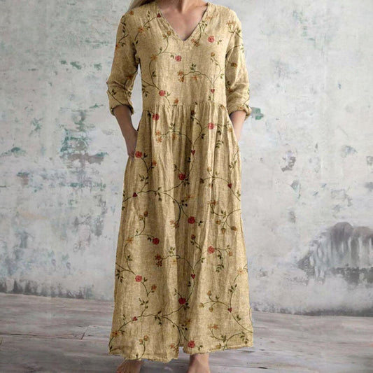 Robe Élégante à Imprimé Floral pour Femmes - Marie Montel