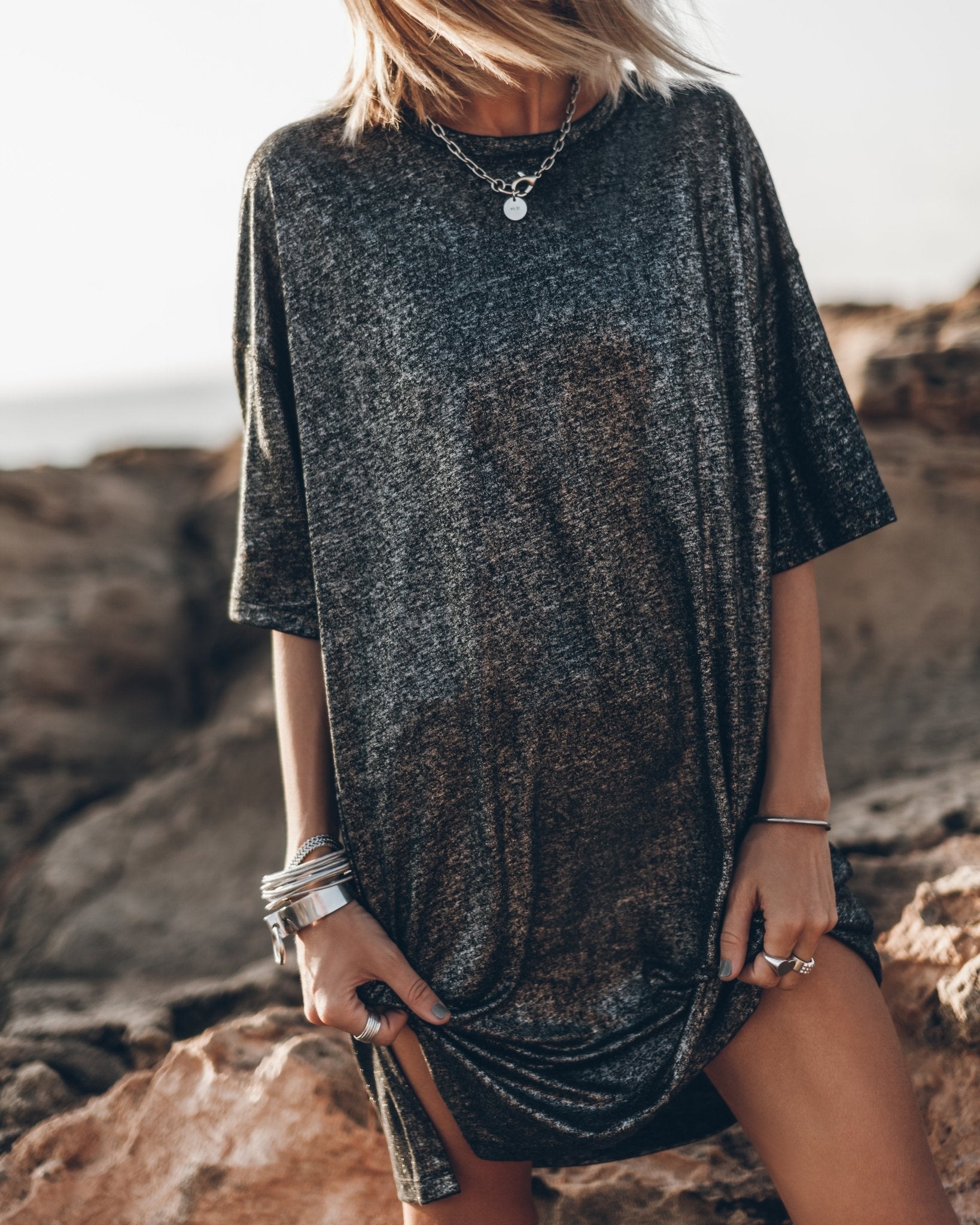 Robe Élégante à Manches Courtes pour Femmes - Marie Montel