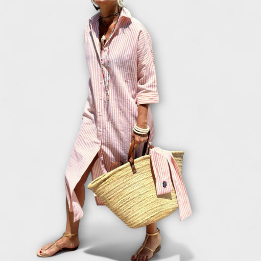 Robe Élégante à Manches Courtes pour Femmes - Marie Montel