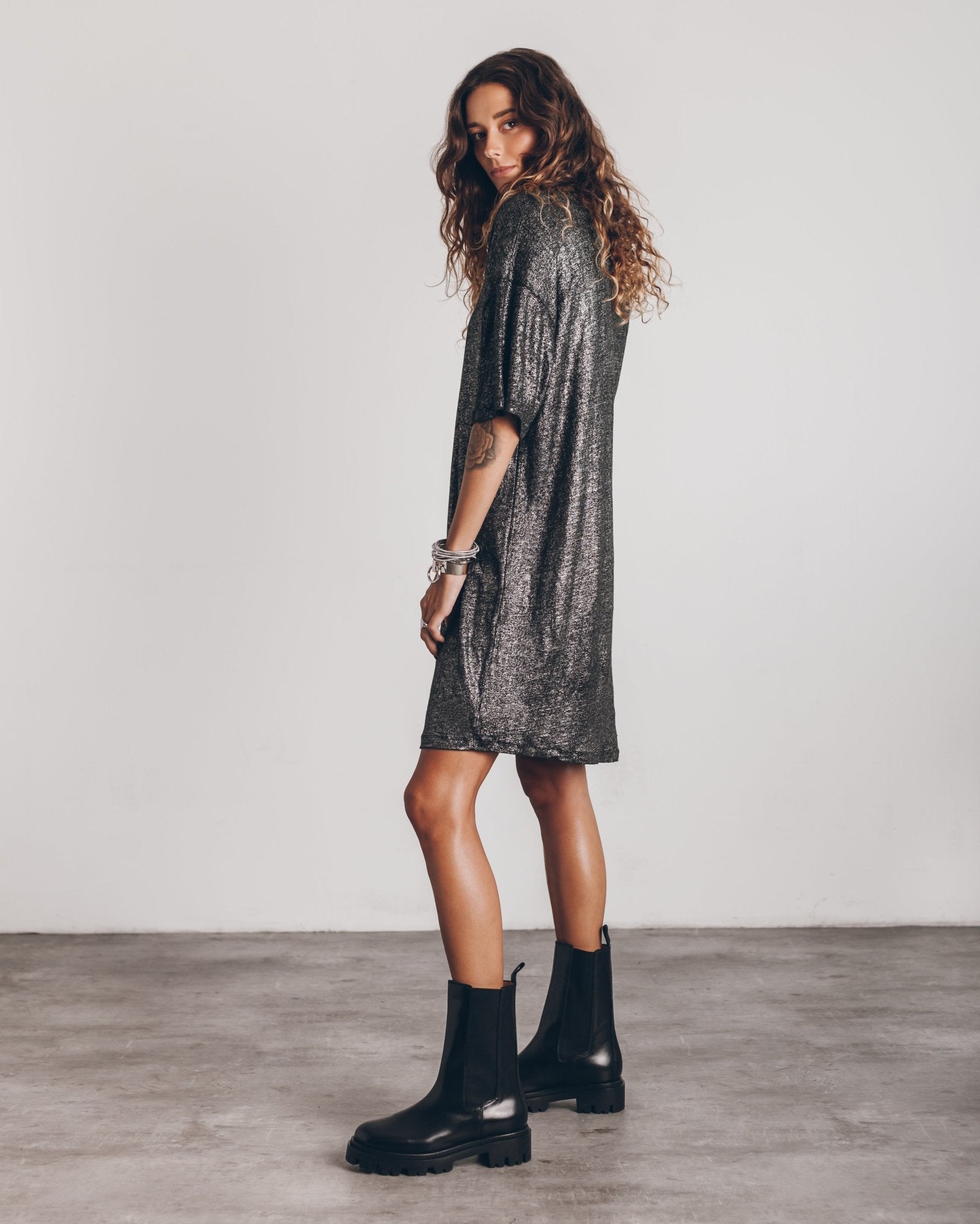 Robe Élégante à Manches Courtes pour Femmes - Marie Montel