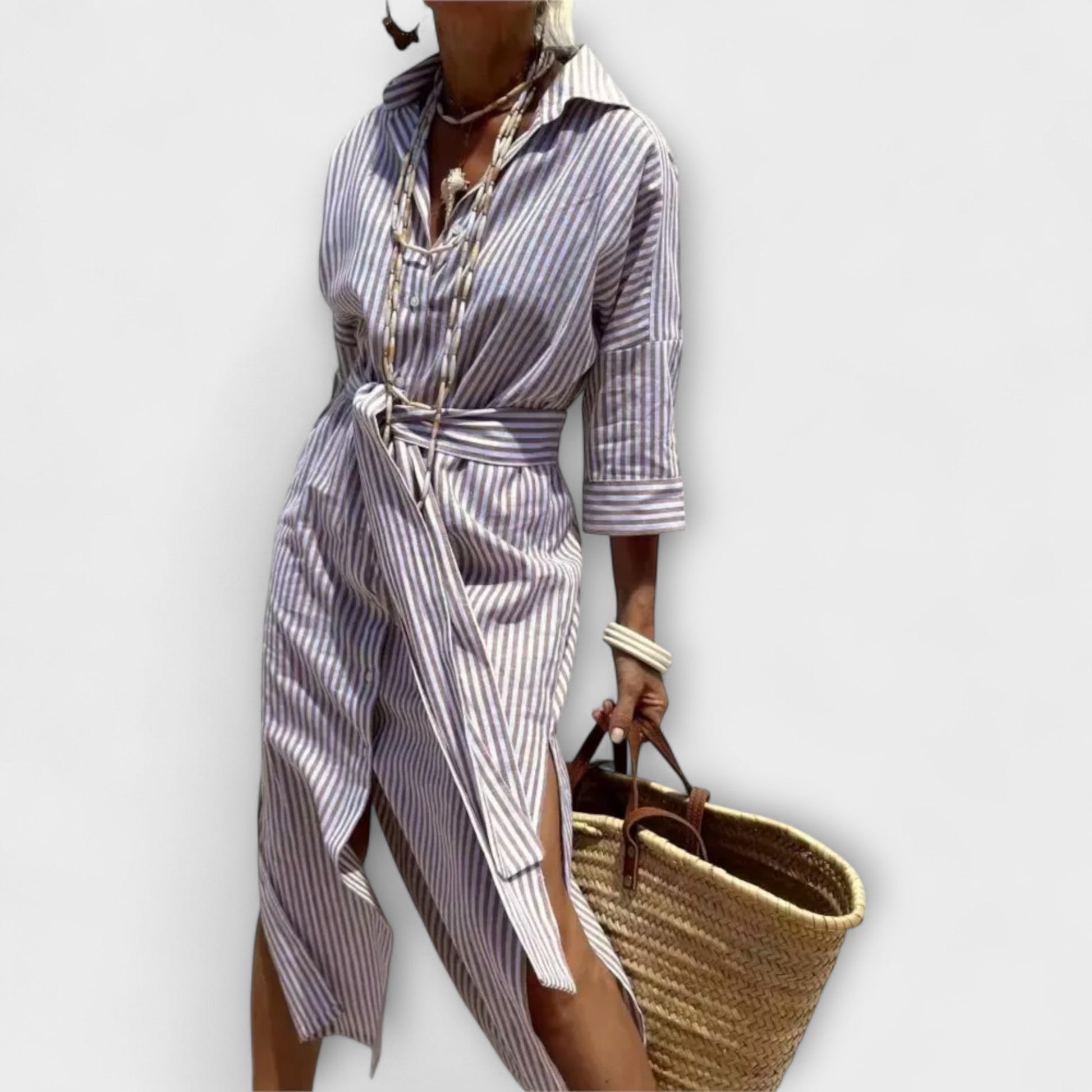 Robe Élégante à Manches Courtes pour Femmes - Marie Montel