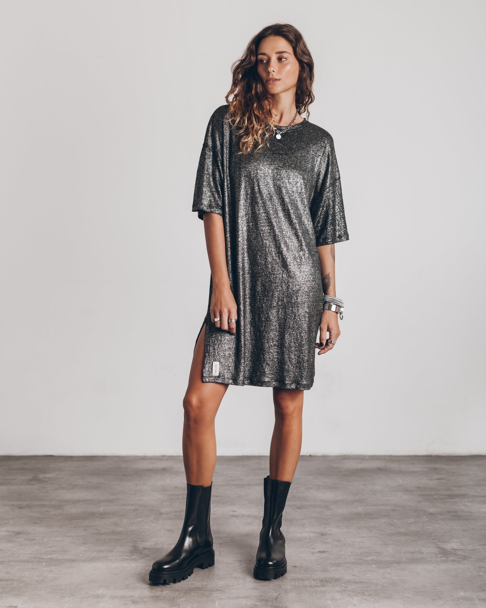 Robe Élégante à Manches Courtes pour Femmes - Marie Montel
