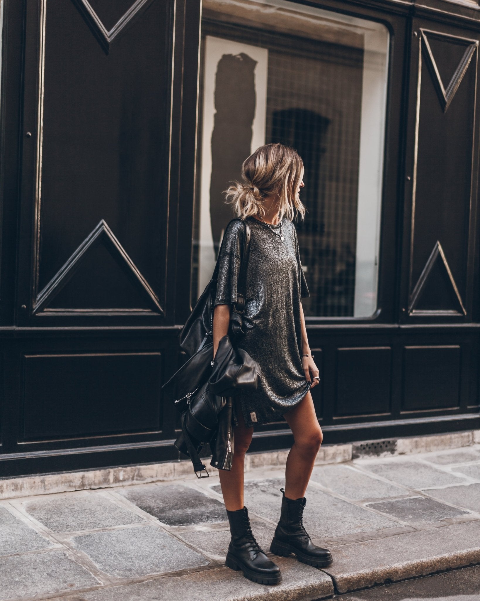 Robe Élégante à Manches Courtes pour Femmes - Marie Montel