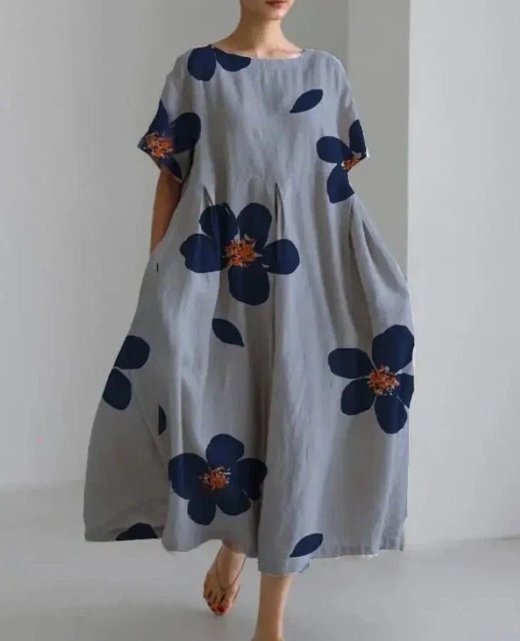 Robe Élégante à Manches Courtes pour Femmes - Marie Montel