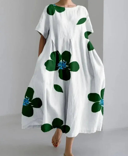 Robe Élégante à Manches Courtes pour Femmes - Marie Montel