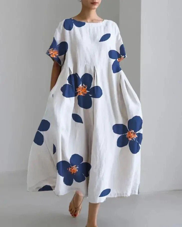 Robe Élégante à Manches Courtes pour Femmes - Marie Montel