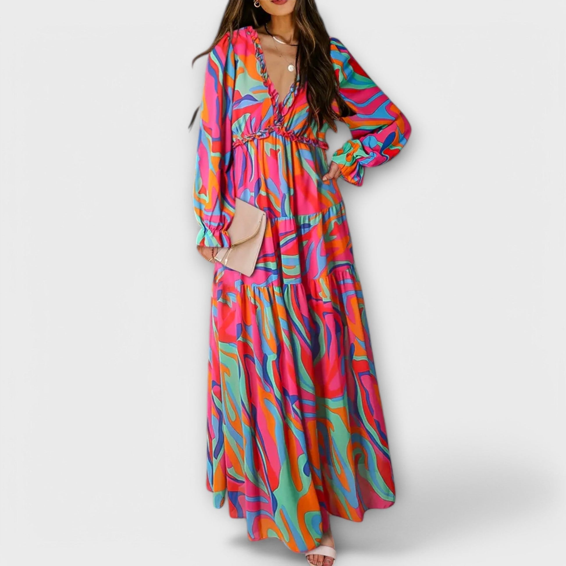 Robe Élégante à Manches Longues pour Femmes - Marie Montel