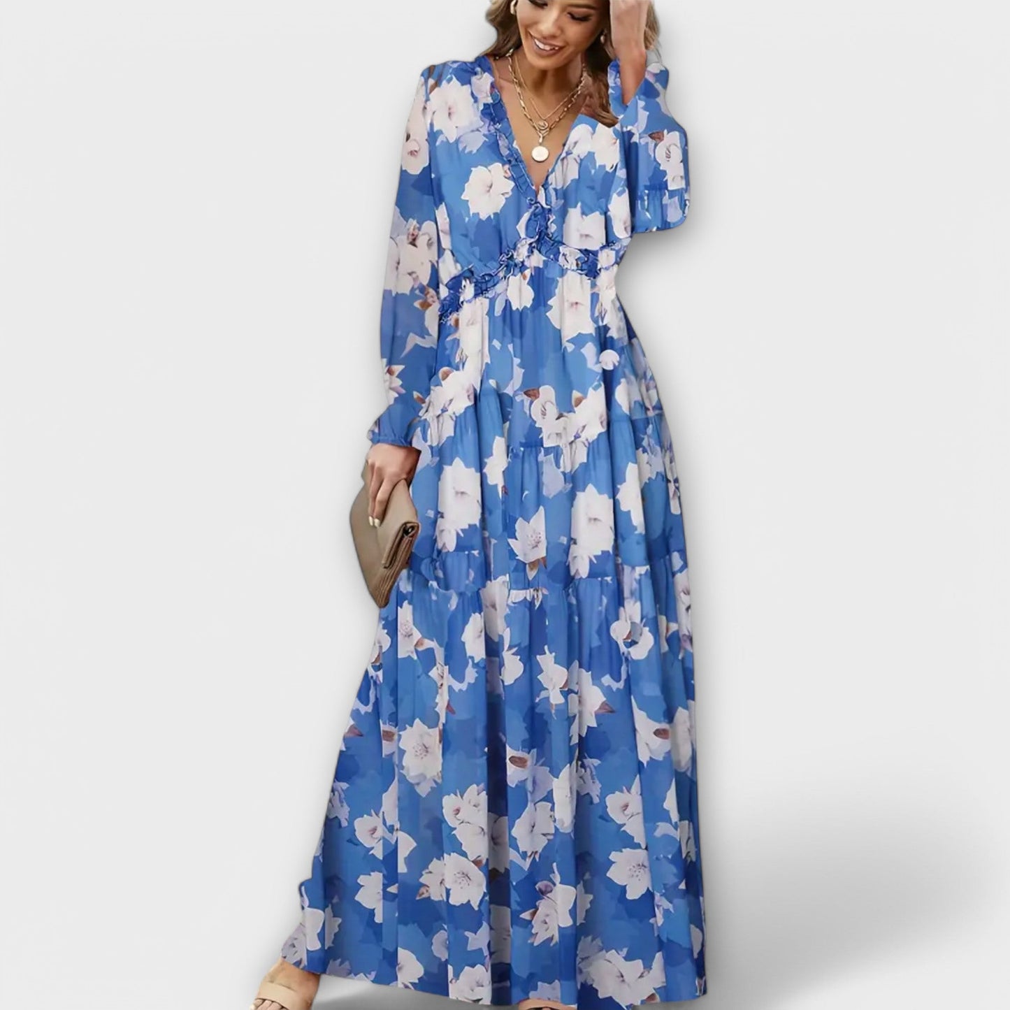 Robe Élégante à Manches Longues pour Femmes - Marie Montel