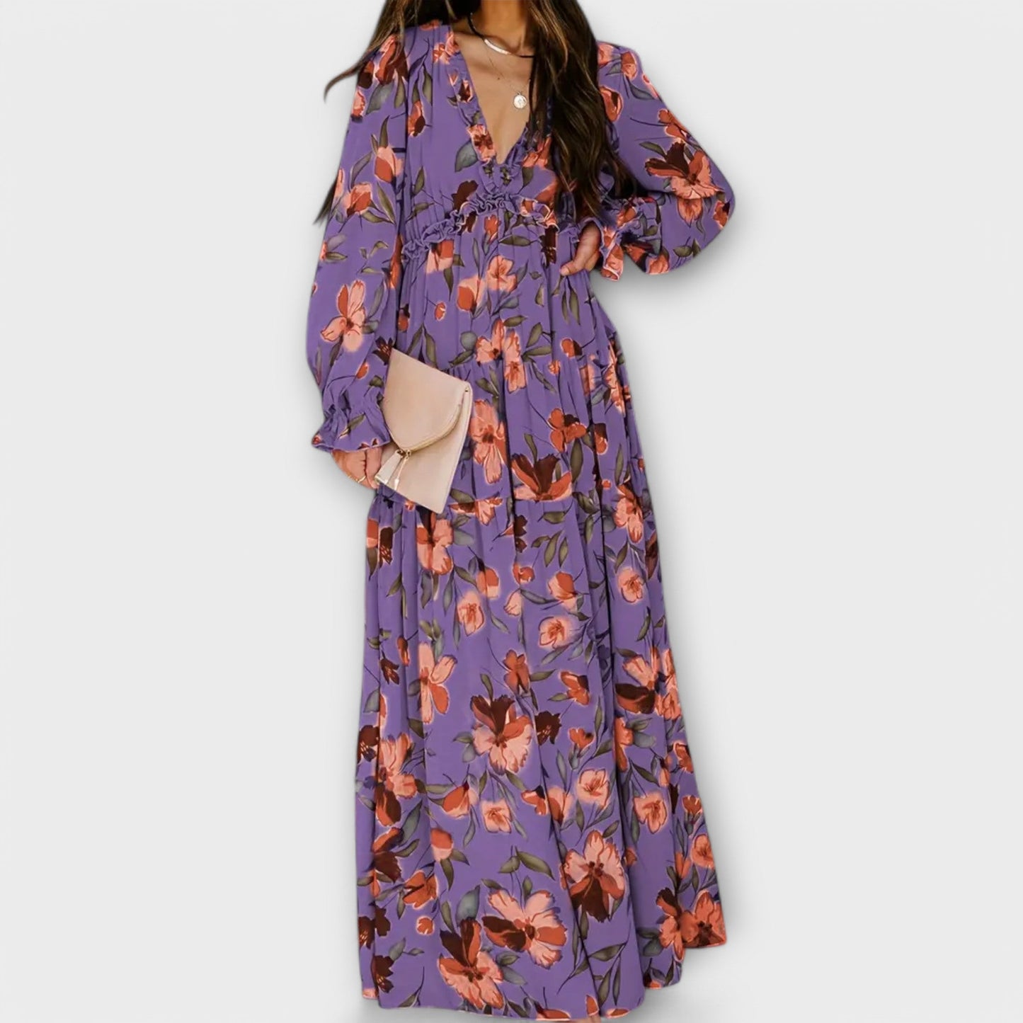 Robe Élégante à Manches Longues pour Femmes - Marie Montel
