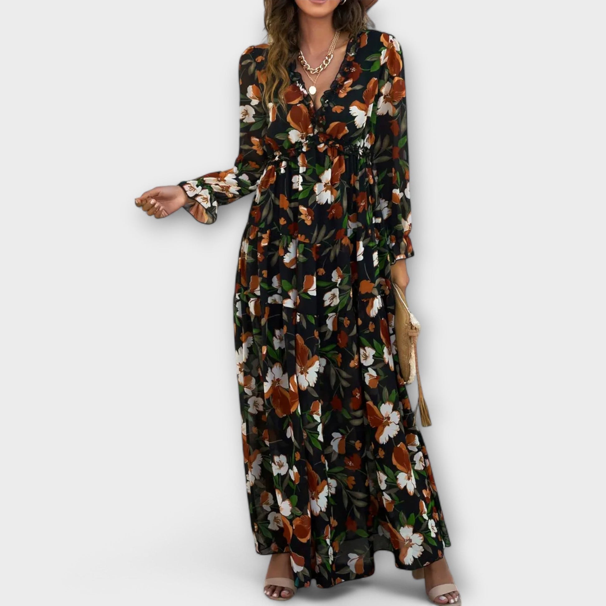 Robe Élégante à Manches Longues pour Femmes - Marie Montel