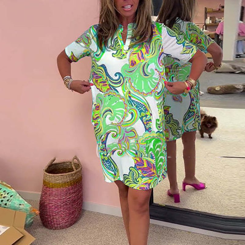 Robe Élégante à Scollo en V pour Femmes - Marie Montel