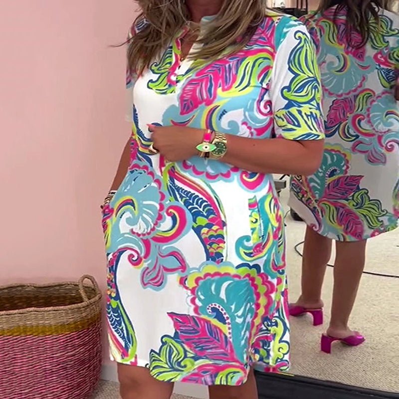 Robe Élégante à Scollo en V pour Femmes - Marie Montel
