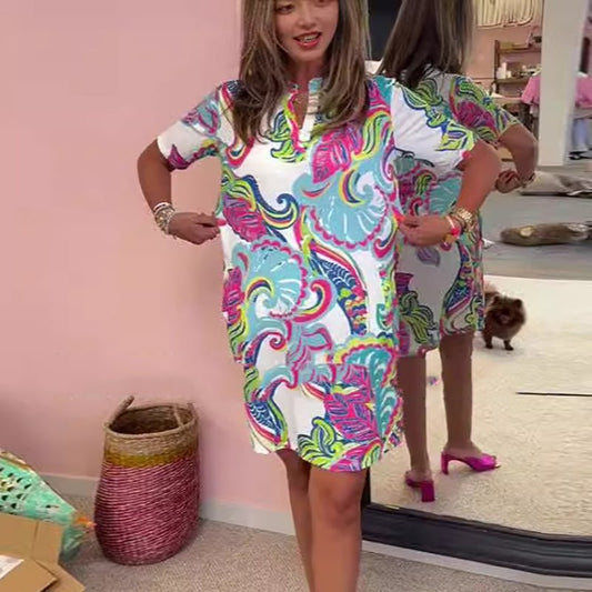 Robe Élégante à Scollo en V pour Femmes - Marie Montel