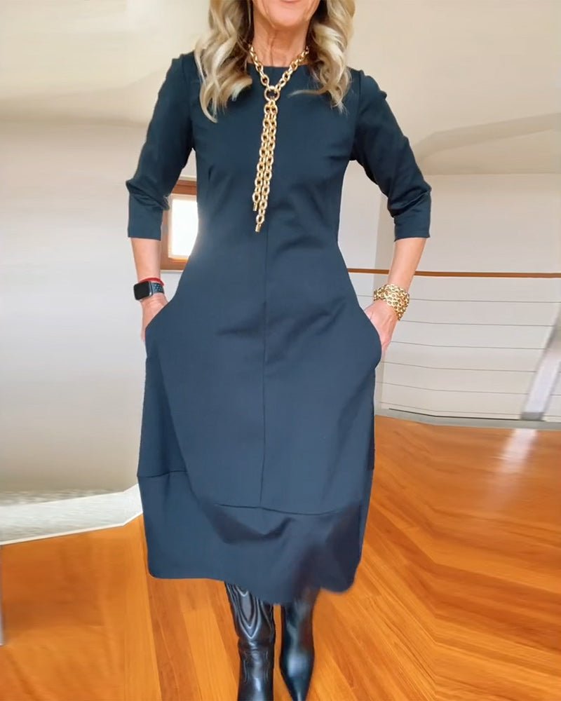 Robe Élégante avec Détails Faits Main pour Femmes - Marie Montel