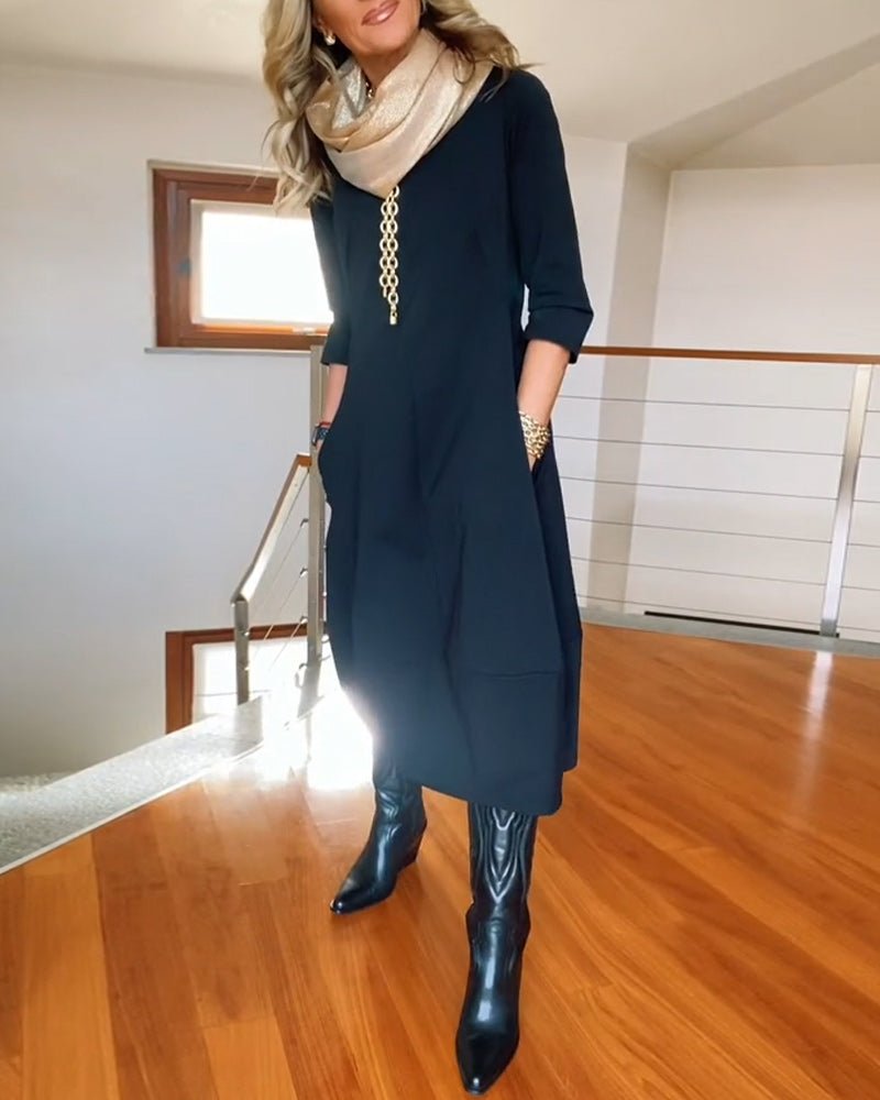 Robe Élégante avec Détails Faits Main pour Femmes - Marie Montel