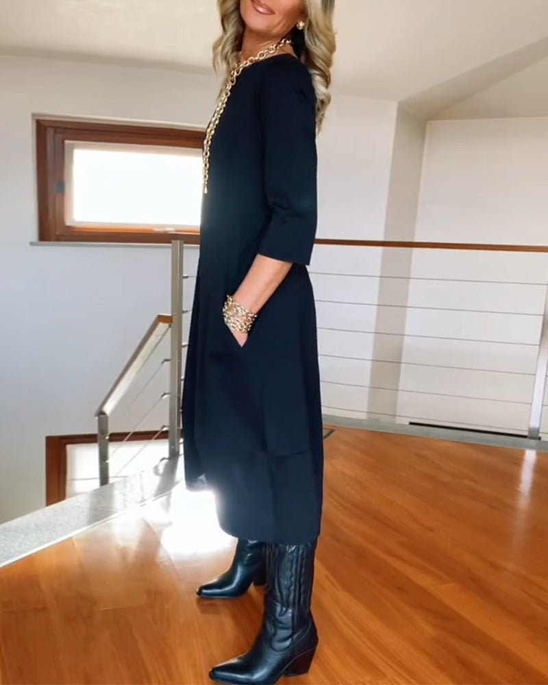 Robe Élégante avec Détails Faits Main pour Femmes - Marie Montel