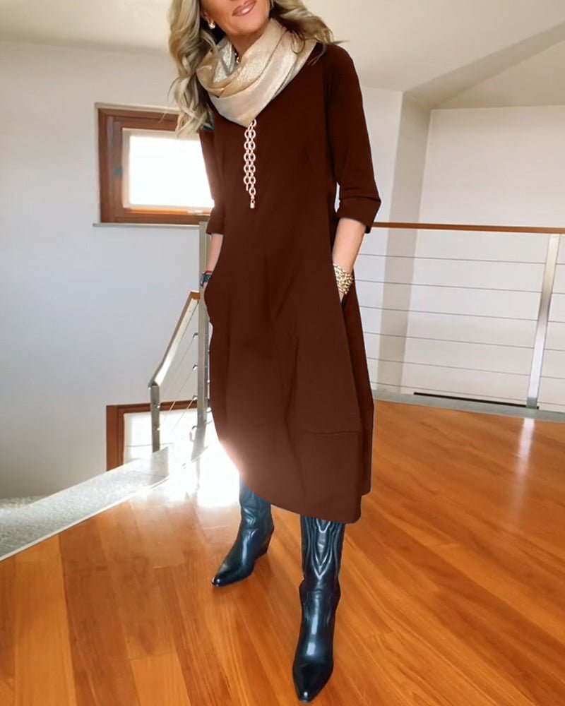 Robe Élégante avec Détails Faits Main pour Femmes - Marie Montel