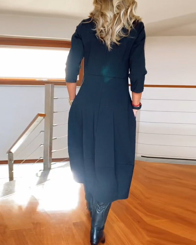 Robe Élégante avec Détails Faits Main pour Femmes - Marie Montel