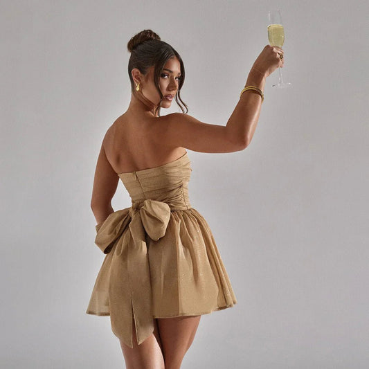Robe Élégante avec Grande Boucle pour Femmes - Marie Montel
