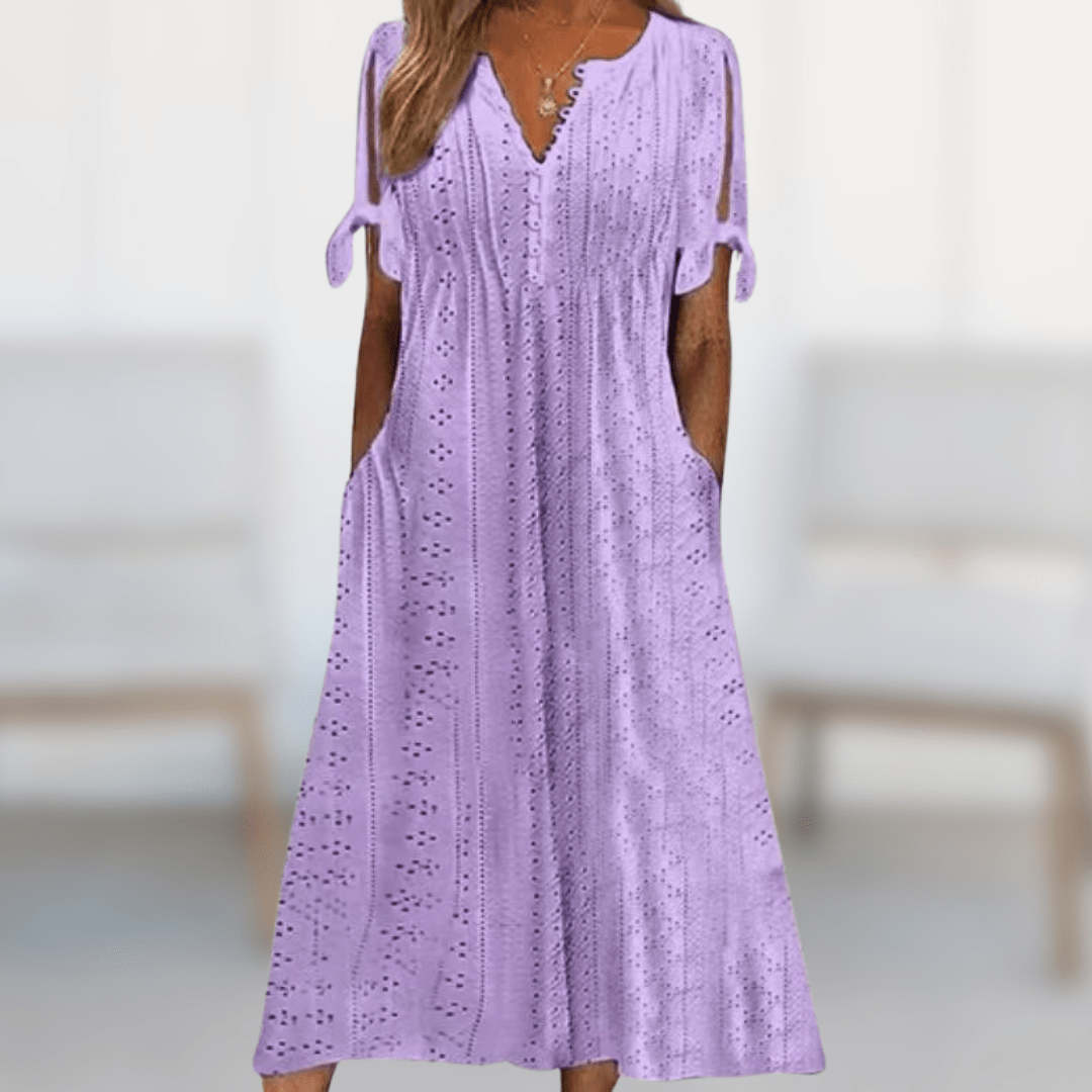 Robe Élégante Brodée pour Femmes - Marie Montel