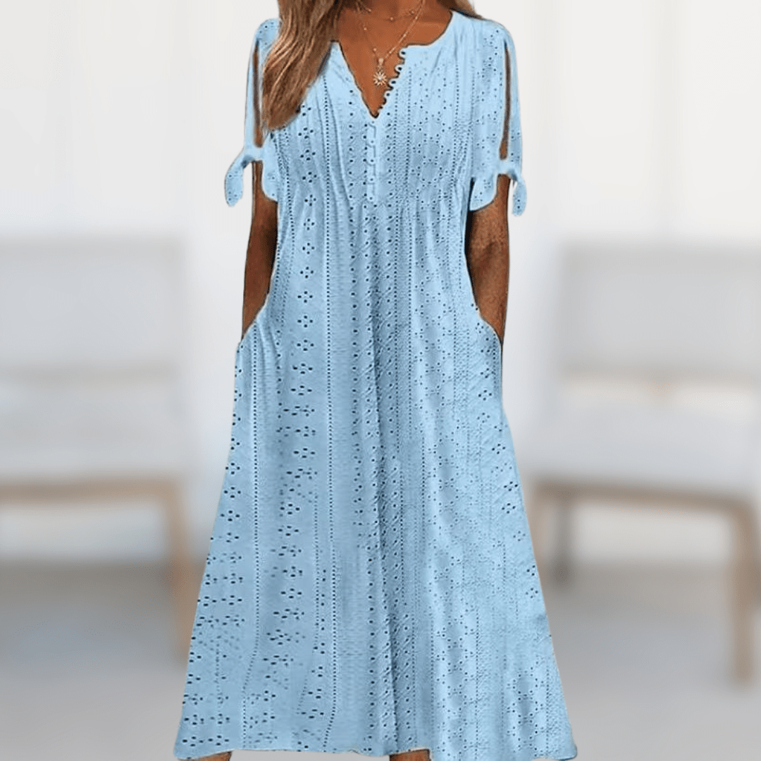 Robe Élégante Brodée pour Femmes - Marie Montel