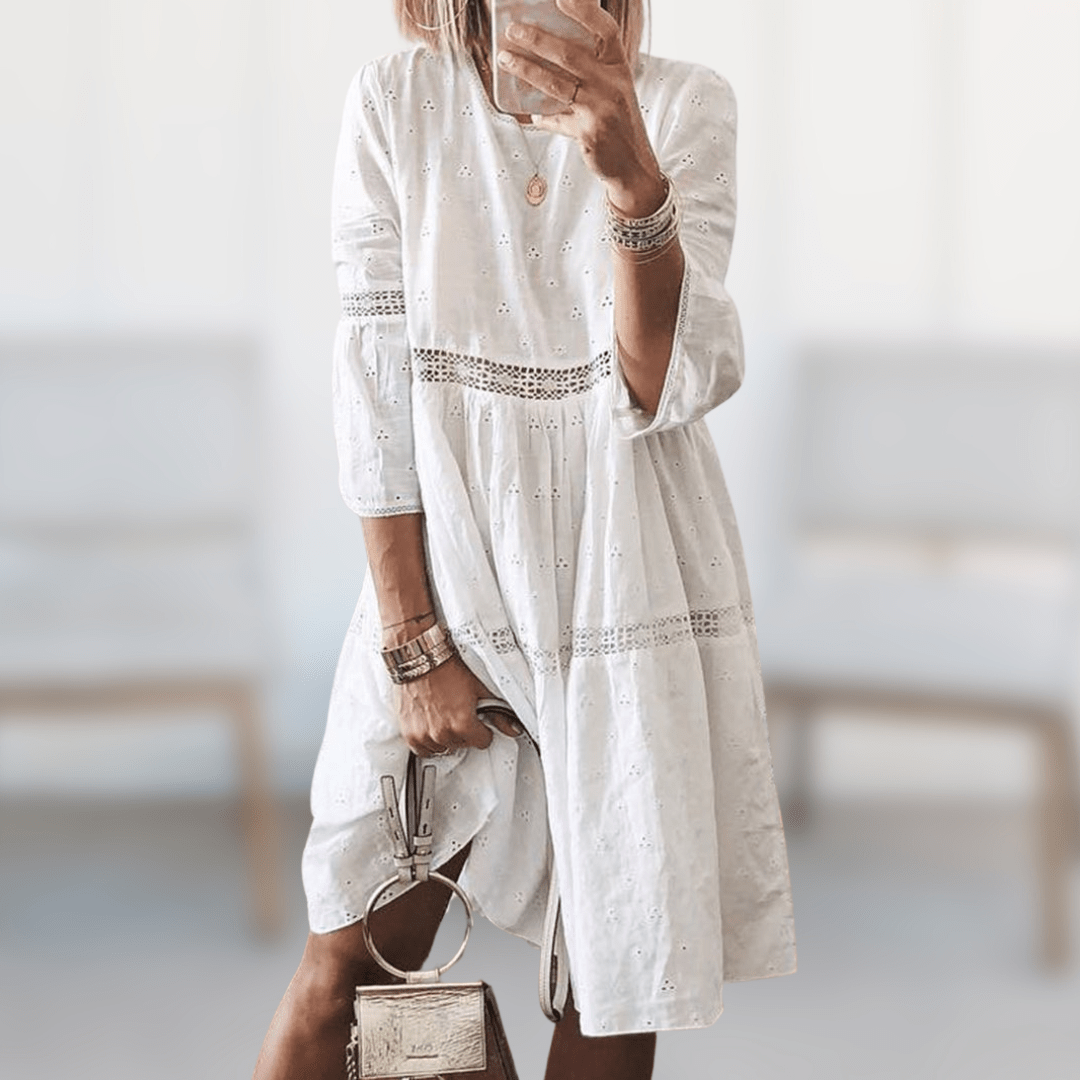 Robe Élégante Brodée pour Femmes - Marie Montel