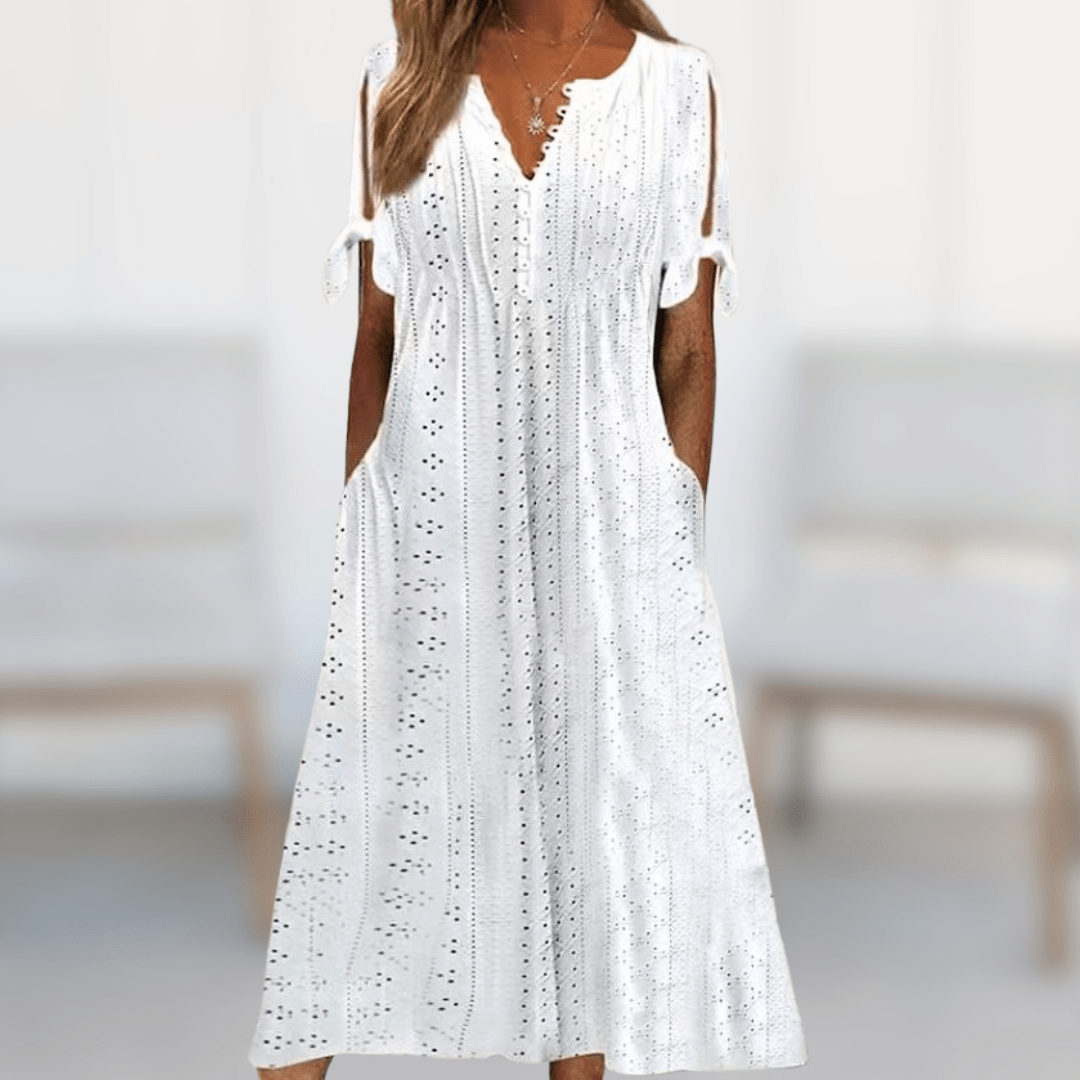 Robe Élégante Brodée pour Femmes - Marie Montel