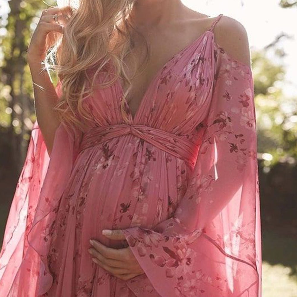 Robe Élégante en Chiffon Imprimé pour Femmes - Marie Montel