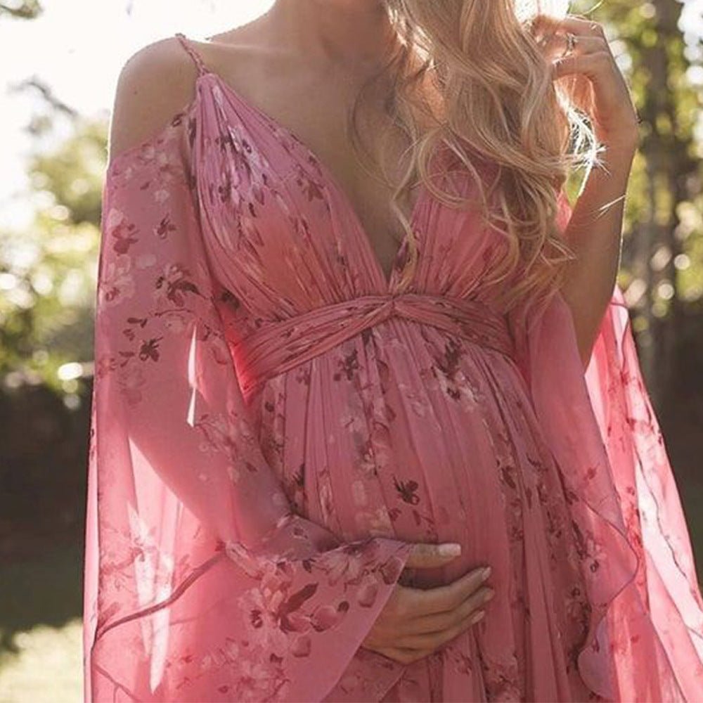 Robe Élégante en Chiffon Imprimé pour Femmes - Marie Montel