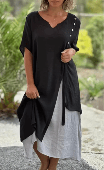 Robe Élégante en V pour Femmes - Marie Montel