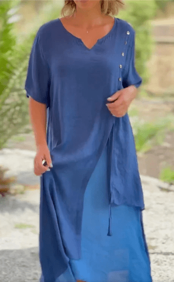 Robe Élégante en V pour Femmes - Marie Montel