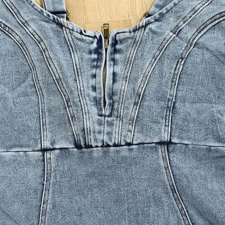 Robe en Jean Décontractée à Bretelles pour Femmes - Marie Montel