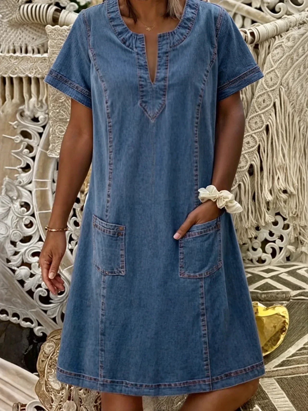 Robe en Jean Élégante pour Femmes - Marie Montel