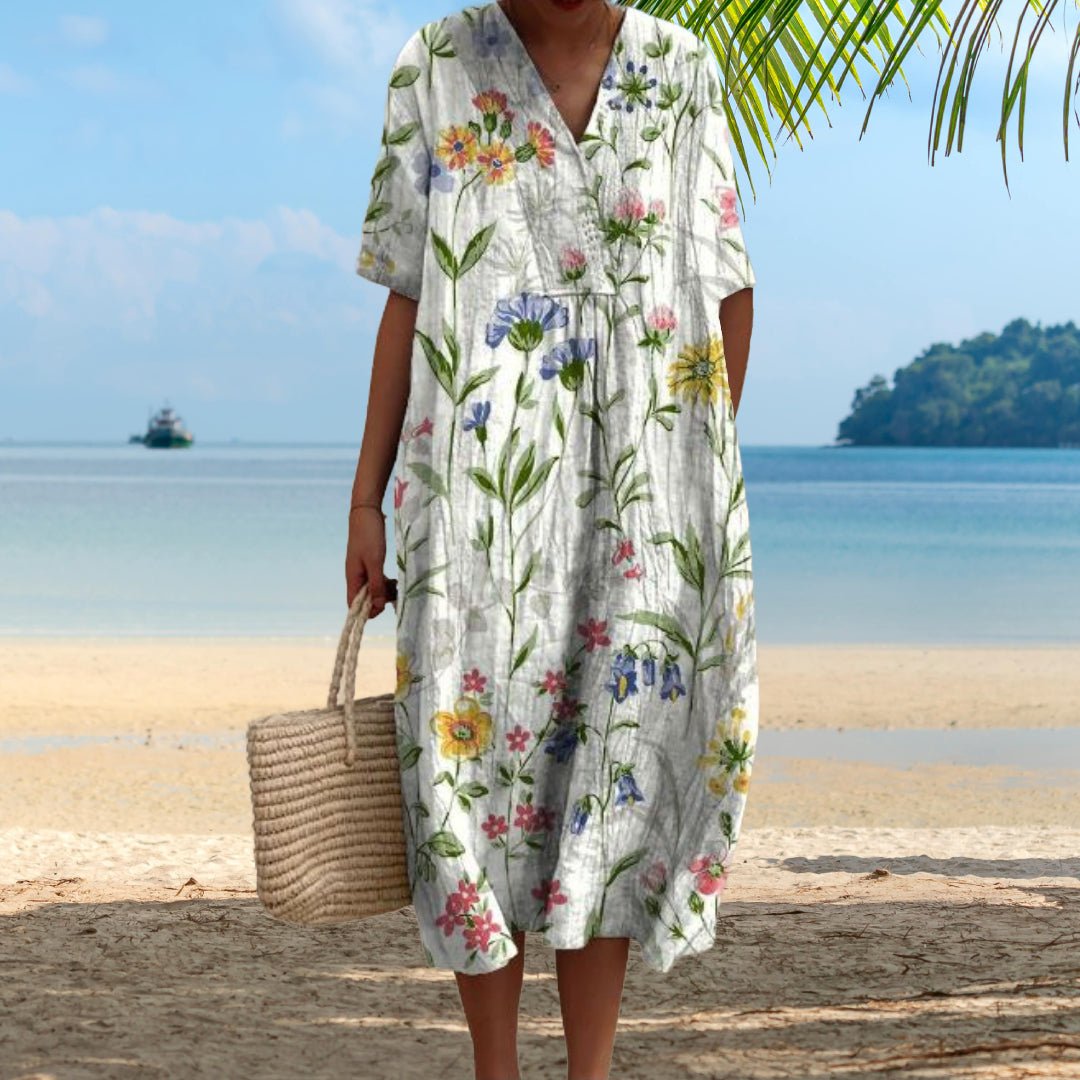 Robe Fleurie Élégante pour Femmes - Marie Montel