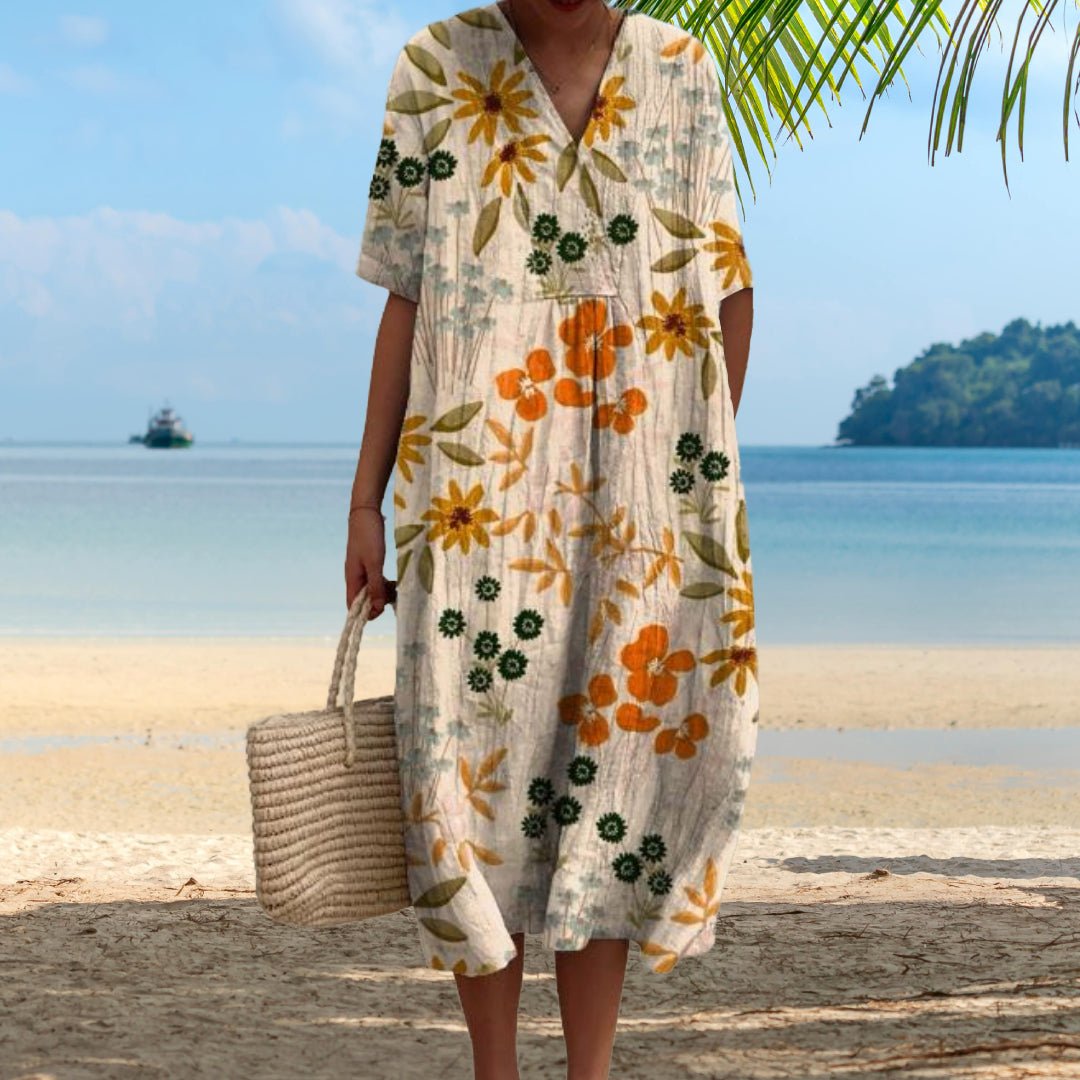 Robe Fleurie Élégante pour Femmes - Marie Montel
