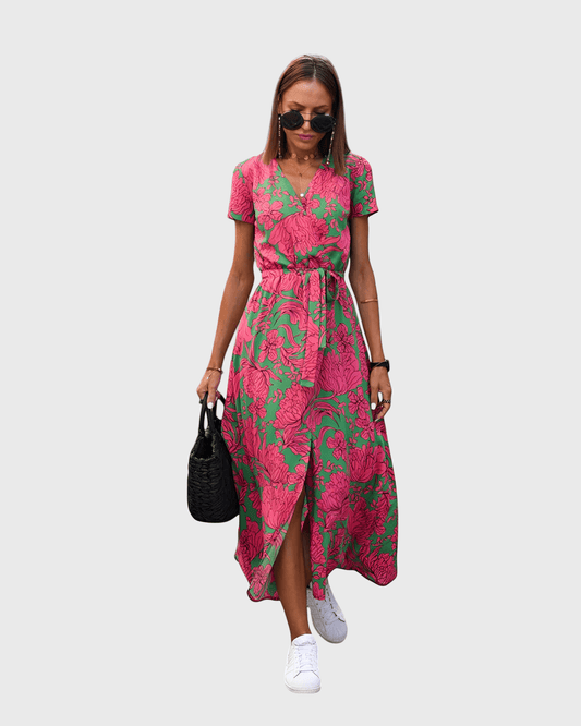 Robe Fluide à Imprimé pour Femmes - Marie Montel