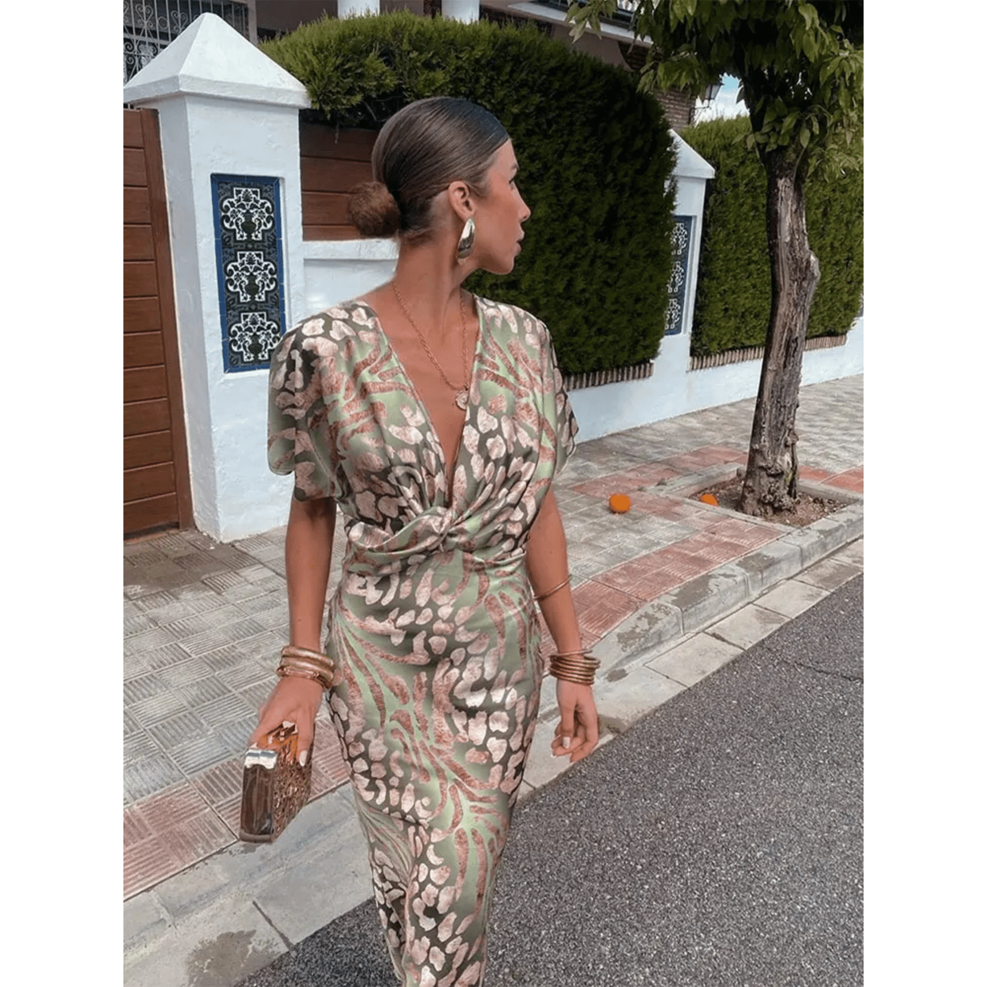 Robe Fluide Décolleté en V pour Femmes - Marie Montel